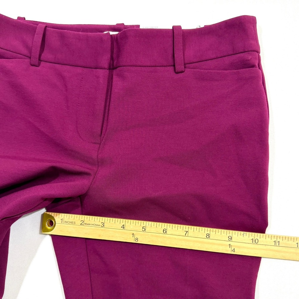 Liz Claiborne Emma Slim Leg Ankle Pants 4-Way Stretch Wild Cherry Womens 2P NWT - Picture 10 of 16